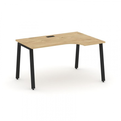 Style Project Стол рабочий эргоном. SN-6A.SPA-022(R) Антрацит/Металл Белый 1580*800/980*750 фото 3 Style Project Стол рабочий эргоном. SN-6A.SPA-022(R) Антрацит/Металл Белый 1580*800/980*750 фото 3