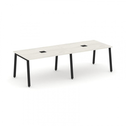 Style Project Стол переговорный SN-6A.SPRG-014 Тиквуд Светлый/Металл Белый 3160*980*750 фото 12