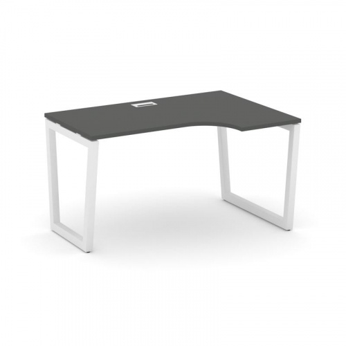 Style Project Стол рабочий эргоном. SN-5T2.SPA-001(R) Акация Лорка/Металл Антрацит/Заглушка Пластик фото 19