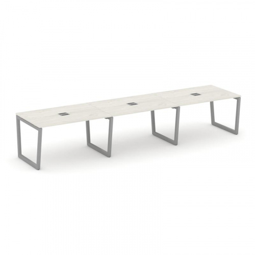 Style Project Стол переговорный SN-5T2.SPRG-022 Акация Лорка/Металл Антрацит/Заглушка Металл Антраци фото 12