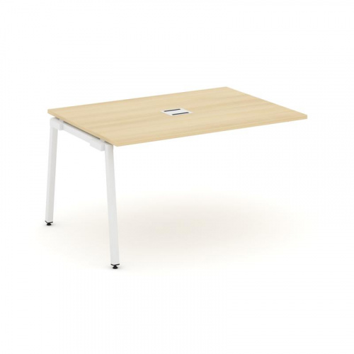 Style Project Проходной наб. элем. перег. стола SN-4A.NSPRG-001 Дуб Наварра/Металл Белый 980*980*750 фото 18