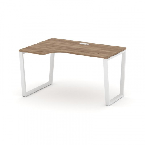 Style Project Стол рабочий эргоном. SN-6T2.SPA-001(L) Акация Лорка/Металл Антрацит/Заглушка Пластик фото 11