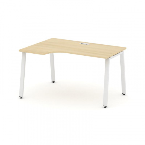 Style Project Стол рабочий эргоном. SN-6A.SPA-022(L) Антрацит/Металл Белый 1580*800/980*750 фото 25