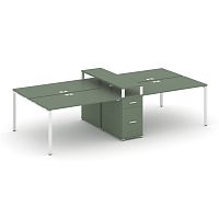 Бенч-система на 4 места с 1 опорной тумбой Concept CN.DRS-438