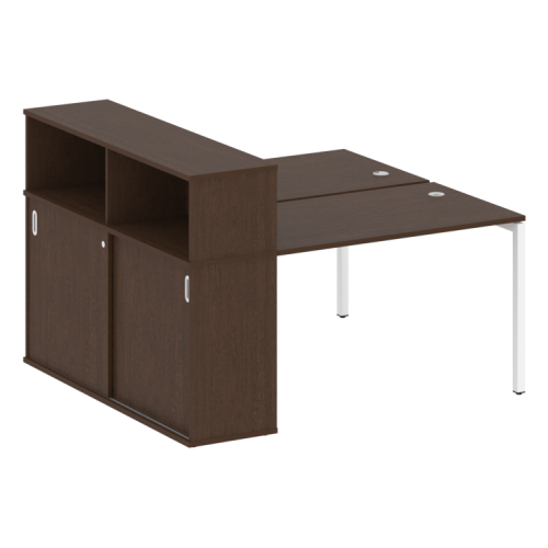 Бенч-система с шкафом-купе на П-обр. м/к Metal System Quattro 40БП.РС-СШК-2.2 фото 5