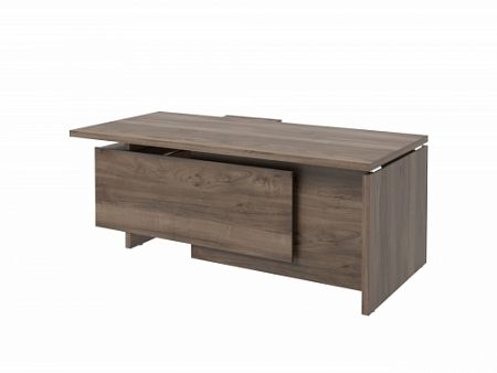 Стол с опорной тумбой FI-119R.DD Орех Пацифик Табак