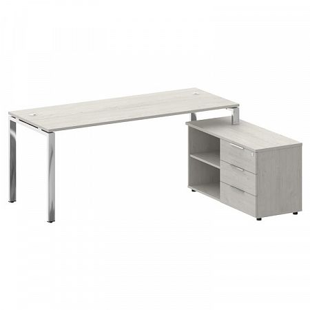 Стол руководителя с тумбой Metal System Direct БГ.СРТ-5.7 (R)