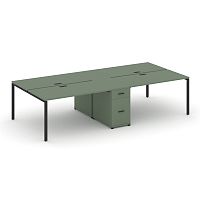 Бенч-система на 4 места с 1 опорной тумбой Concept CN.DRS-424