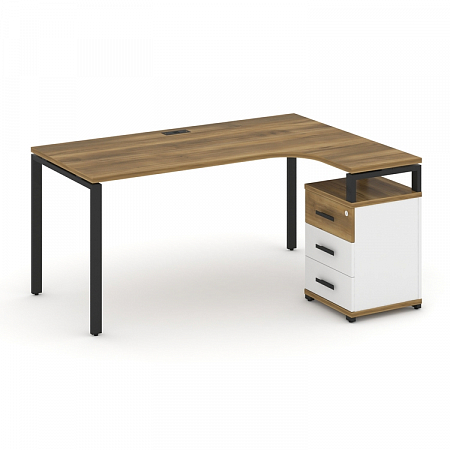 Стол эргономичный с опорной тумбой Concept CN.SA-307(R)