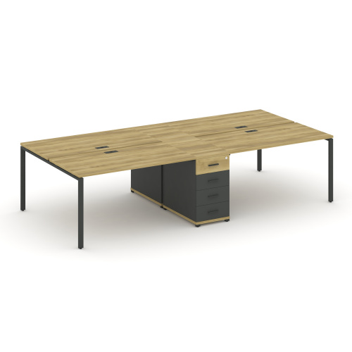 Бенч-система на 4 места с 1 опорной тумбой Concept CN.DRS-417 фото 4