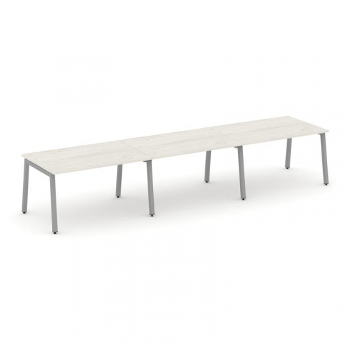 Style Project Стол переговорный SN-5A.SPRG-023.3 Дуб Наварра/Металл Белый 4410*980*750 фото 3 Style Project Стол переговорный SN-5A.SPRG-023.3 Дуб Наварра/Металл Белый 4410*980*750 фото 3