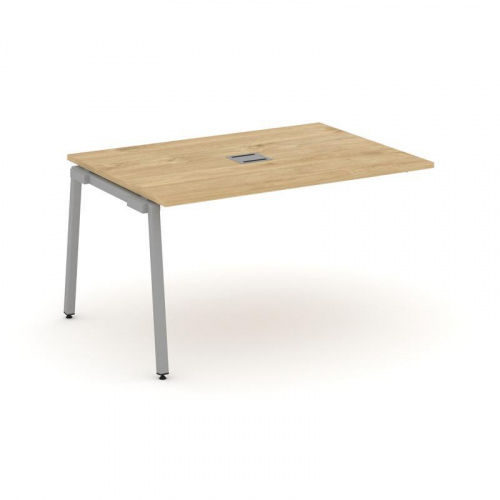 Style Project Проходной наб. элем. перег. стола SN-4A.NSPRG-001 Дуб Наварра/Металл Белый 980*980*750 фото 4