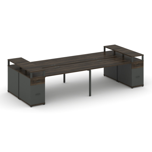 Бенч-система на 4 места с 2 опорными тумбами Concept CN.DRS-448 фото 3