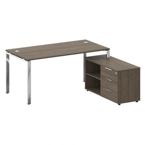 Стол руководителя с тумбой Metal System Direct БГ.СРТ-4.8 (R) Стол руководителя с тумбой Metal System Direct БГ.СРТ-4.8 (R)