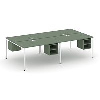 Бенч-система на 4 места с подвесными тумбами Concept CN.DRS-128