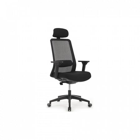 Кресло руководителя Work W-218C Black (Cетка)