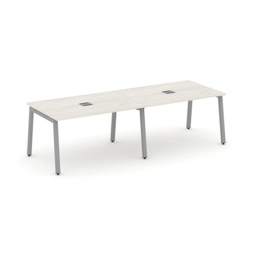 Style Project Стол переговорный SN-5A.SPRG-014 Акация Лорка/Металл Белый 3160*980*750 фото 7