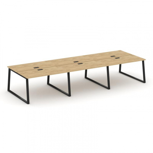 Style Project Рабочая станция 2-х сторон. SN-6T1.DRS-084 Акация Лорка/Металл Антрацит/Заглушка Пласт