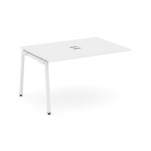 Style Project Проходной наб. элем. перег. стола SN-4A.NSPRG-001 Дуб Наварра/Металл Белый 980*980*750 фото 25