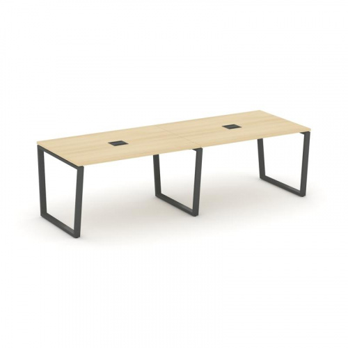 Style Project Стол переговорный SN-6T2.SPRG-012 Акация Лорка/Металл Антрацит/Заглушка Металл Антраци фото 28