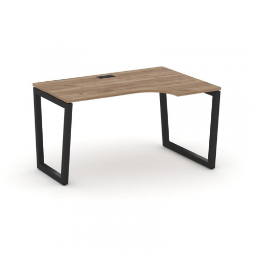 Style Project Стол рабочий эргоном. SN-5T2.SPA-001(R) Акация Лорка/Металл Антрацит/Заглушка Пластик фото 5