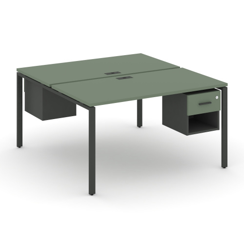 Бенч-система на 2 места с подвесными тумбами Concept CN.DRS-118 фото 2 Бенч-система на 2 места с подвесными тумбами Concept CN.DRS-118 фото 2