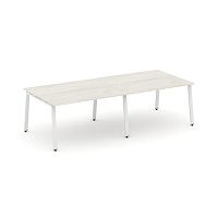 Style Project Стол переговорный SN-6A.SPRG-042.3 Дуб Наварра/Металл Белый 2360*1180*750