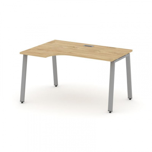 Style Project Стол рабочий эргоном. SN-6A.SPA-022(L) Антрацит/Металл Белый 1580*800/980*750 фото 6