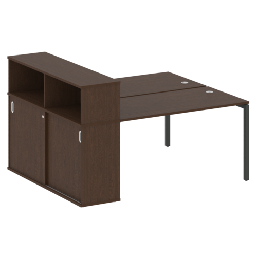 Бенч-система с шкафом-купе на П-обр. м/к Metal System Quattro 40БП.РС-СШК-2.3 фото 9