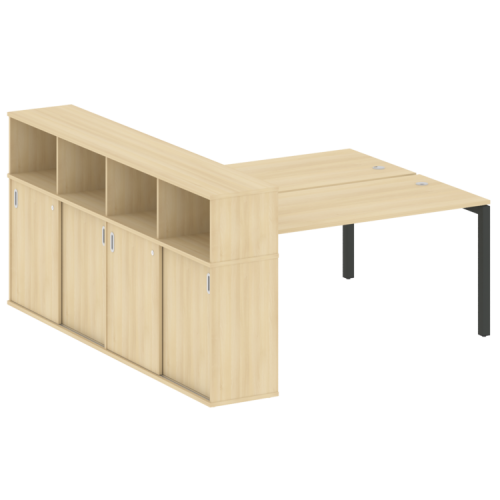 Бенч-система с шкафом-купе на П-обр. м/к Metal System Quattro 50БП.РС-СШК-4.4 фото 10 Бенч-система с шкафом-купе на П-обр. м/к Metal System Quattro 50БП.РС-СШК-4.4 фото 10