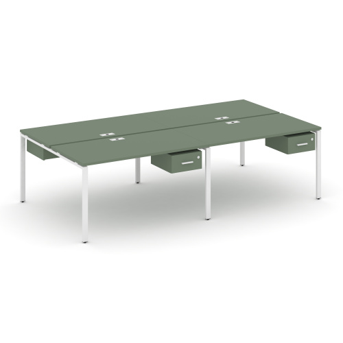 Бенч-система на 4 места с подвесными тумбами Concept CN.DRS-132 Бенч-система на 4 места с подвесными тумбами Concept CN.DRS-132