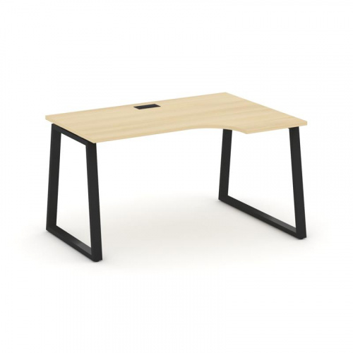 Style Project Стол рабочий эргоном. SN-6T1.SPA-012(R) Акация Лорка/Металл Антрацит/Заглушка Пластик фото 4 Style Project Стол рабочий эргоном. SN-6T1.SPA-012(R) Акация Лорка/Металл Антрацит/Заглушка Пластик фото 4