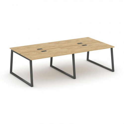 Style Project Рабочая станция 2-х сторон. SN-6T1.DRS-044 Акация Лорка/Металл Антрацит/Заглушка Пласт фото 22