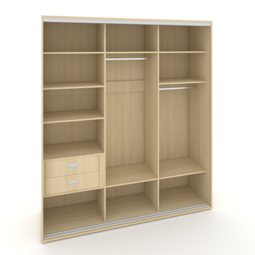 Корпус 3-х секционного шкафа высокого L=1619мм Maris SH.K3-1.1 K5