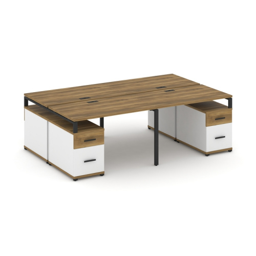 Бенч-система на 4 места с 2 опорными тумбами Concept CN.DRS-330 фото 7