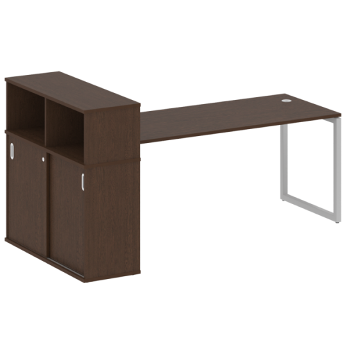 Стол офисный с шкафом-купе на О-обр. м/к Metal System Quattro 40БО.РС-СШК-3.5 фото 6 Стол офисный с шкафом-купе на О-обр. м/к Metal System Quattro 40БО.РС-СШК-3.5 фото 6