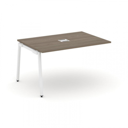 Style Project Проходной наб. элем. перег. стола SN-4A.NSPRG-001 Дуб Наварра/Металл Белый 980*980*750 фото 23