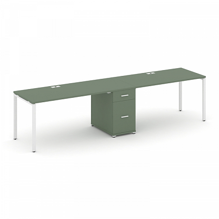 Бенч-система на 2 места с 1 опорной тумбой Concept CN.ORS-405