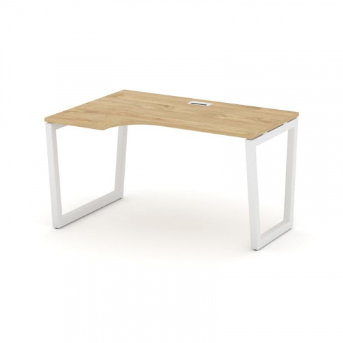 Style Project Стол рабочий эргоном. SN-5T2.SPA-001(L) Акация Лорка/Металл Антрацит/Заглушка Пластик фото 3