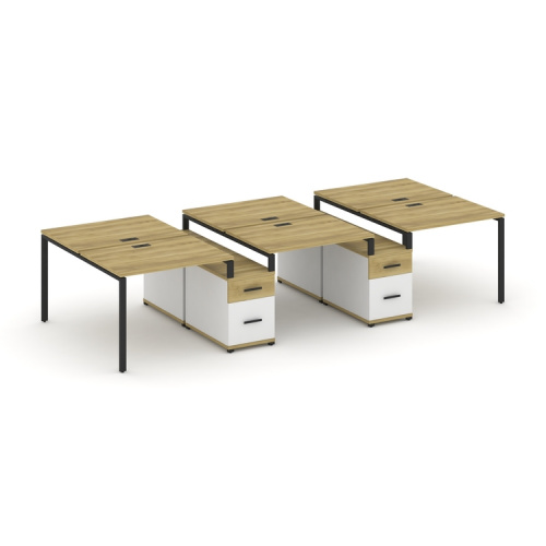 Бенч-система на 6 мест с 2 опорными тумбами Concept CN.DRS-337 фото 6