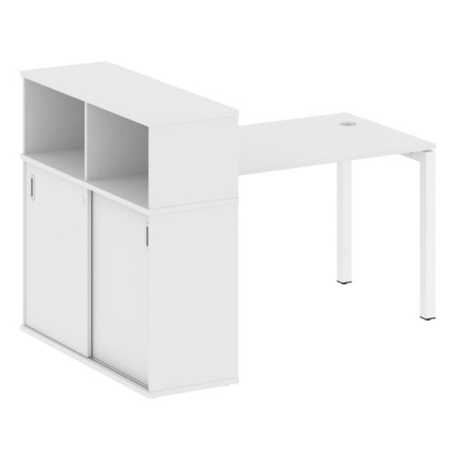 Стол офисный с шкафом-купе на П-обр. м/к Metal System Quattro 50БП.РС-СШК-3.2 фото 14 Стол офисный с шкафом-купе на П-обр. м/к Metal System Quattro 50БП.РС-СШК-3.2 фото 14