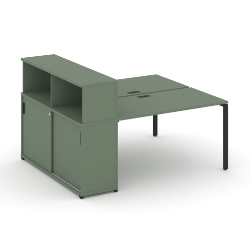 Бенч-система с опорным шкафом-купе с надставкой Concept CN.DRS-240 Бенч-система с опорным шкафом-купе с надставкой Concept CN.DRS-240