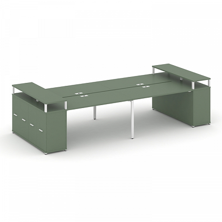 Бенч-система с опорными распашными шкафами Concept CN.DRS-268