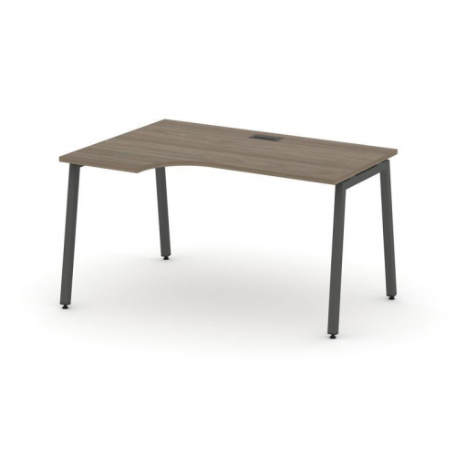 Style Project Стол рабочий эргоном. SN-4A.SPA-001(L) Дуб Наварра/Металл Антрацит 1380*600/980*750 фото 23