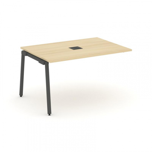 Style Project Проходной наб. элем. перег. стола SN-4A.NSPRG-001 Дуб Наварра/Металл Белый 980*980*750 фото 24