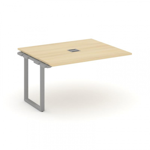 Style Project Проходной наб. элем. перег. стола SN-6O.NSPRG-033 Дуб Наварра/Металл Белый 1380*1180*7 фото 3