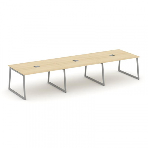 Style Project Стол переговорный SN-4T1.SPRG-052 Акация Лорка/Металл Антрацит/Заглушка Металл Антраци фото 21