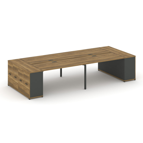 Бенч-система с опорными распашными шкафами Concept CN.DRS-264 Бенч-система с опорными распашными шкафами Concept CN.DRS-264