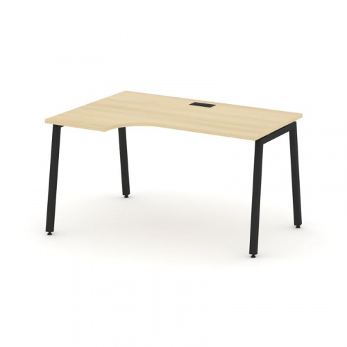 Style Project Стол рабочий эргоном. SN-4A.SPA-001(L) Дуб Наварра/Металл Антрацит 1380*600/980*750 фото 13