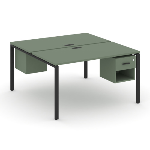 Бенч-система на 2 места с подвесными тумбами Concept CN.DRS-120 Бенч-система на 2 места с подвесными тумбами Concept CN.DRS-120